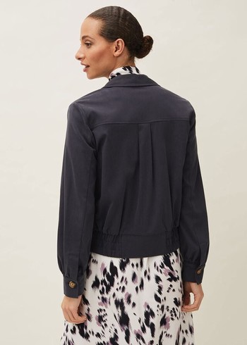 Phase Eight Pandora Shacket Jackets Dark Grey Australia | BP8542901